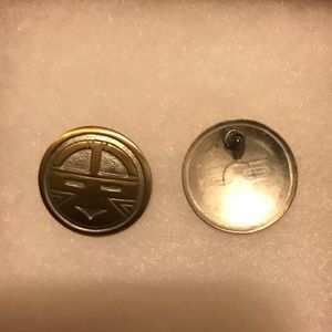 Tribal metal earrings